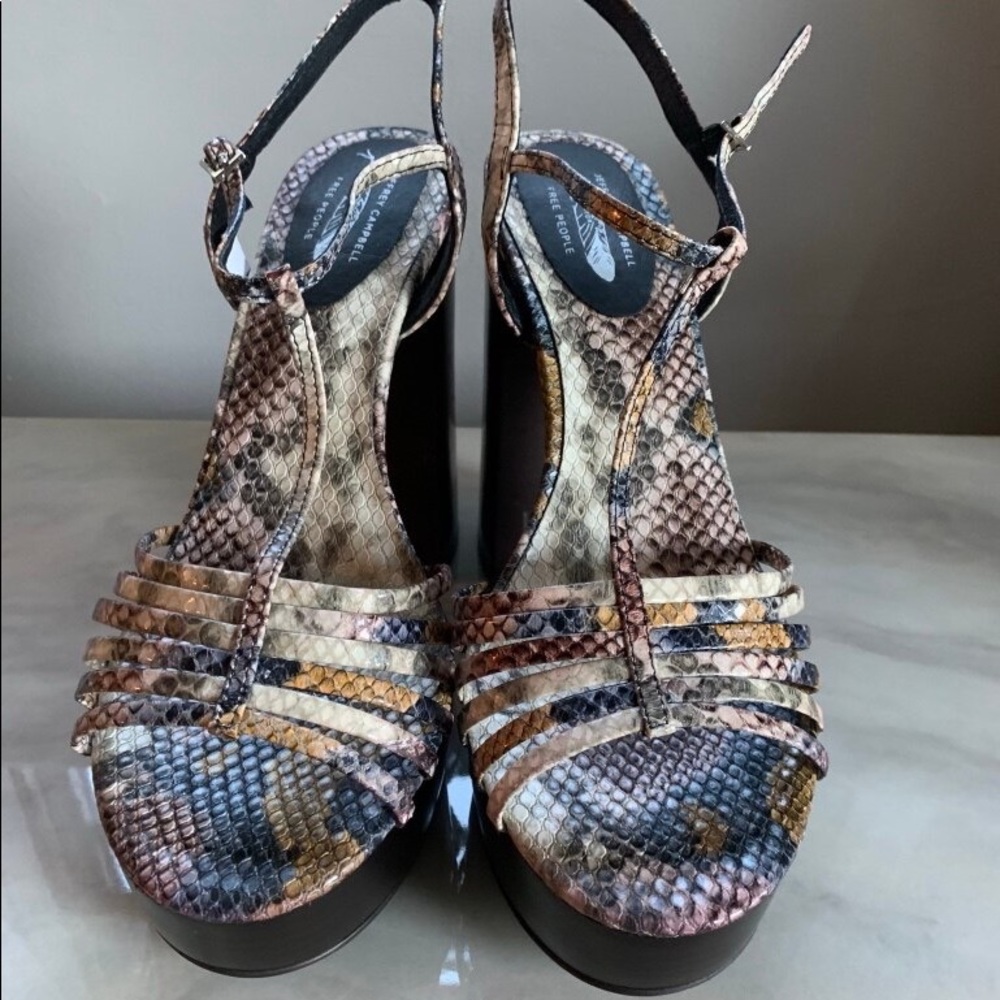 Jeffrey Campbell /Free People Platform Snakeskin.